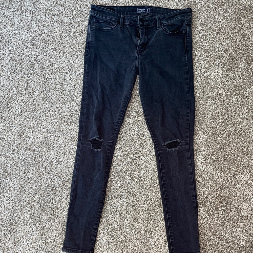 💜Abercrombie & Fitch Women's Black Skinny Jeans